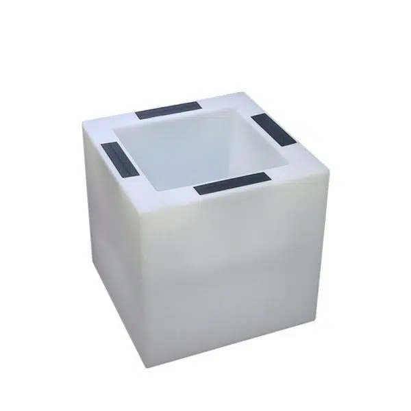 Modern Art Deco Solar Waterproof PE Square Planter LED Outdoor Light Landscape Lighting For Garden & Outdoor Patio - Image 19