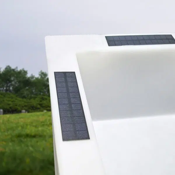 Modern Art Deco Solar Waterproof PE Square Planter LED Outdoor Light Landscape Lighting For Garden & Outdoor Patio - Image 11