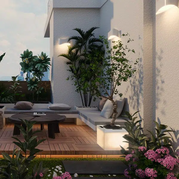 Modern Art Deco Solar Waterproof PE Square Planter LED Outdoor Light Landscape Lighting For Garden & Outdoor Patio - Image 7