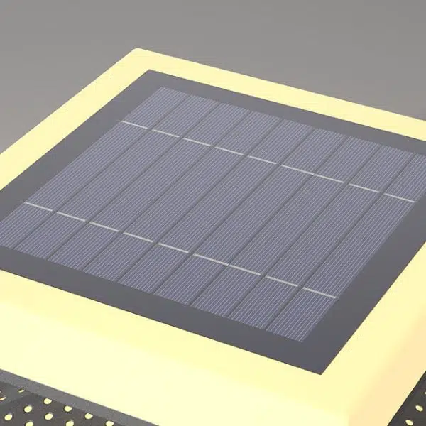 Contemporary Industrial Waterproof Solar Stainless PE Square Cube LED Outdoor Post Light For Outdoor Patio - Image 7