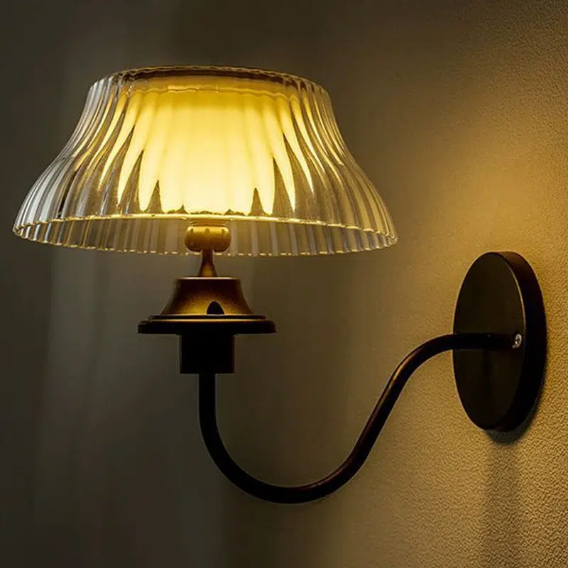 BS-Lighting-LC02790-8.jpg Modern Minimalist Round Half Ball Curved Pole Iron ABS LED Outdoor Wall Sconce Lamp For Garden - Image 1