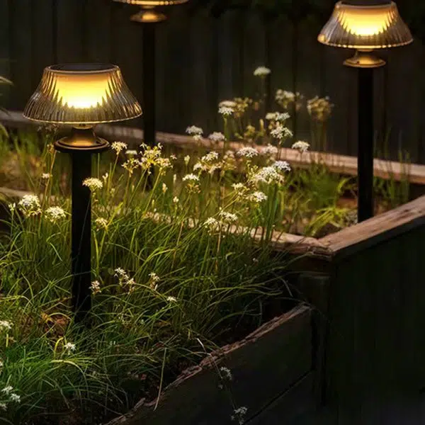 Modern Minimalist Round Half Ball Long Pole Iron ABS LED Ground Plug Outdoor Light For Garden - Image 3