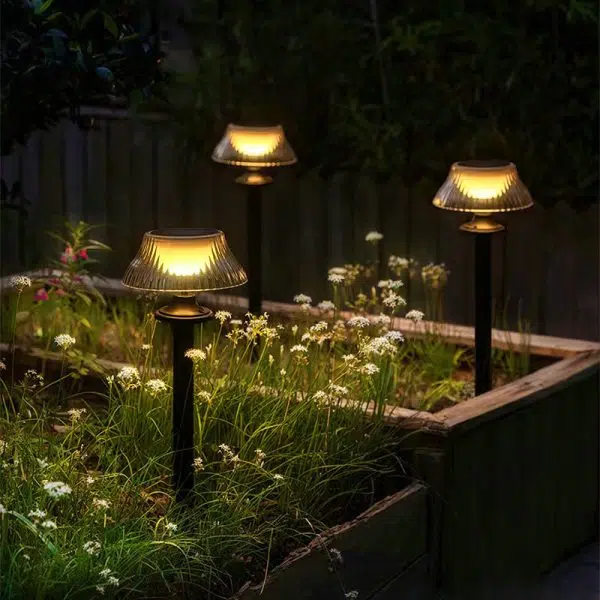 Modern Minimalist Round Half Ball Long Pole Iron ABS LED Ground Plug Outdoor Light For Garden - Image 7