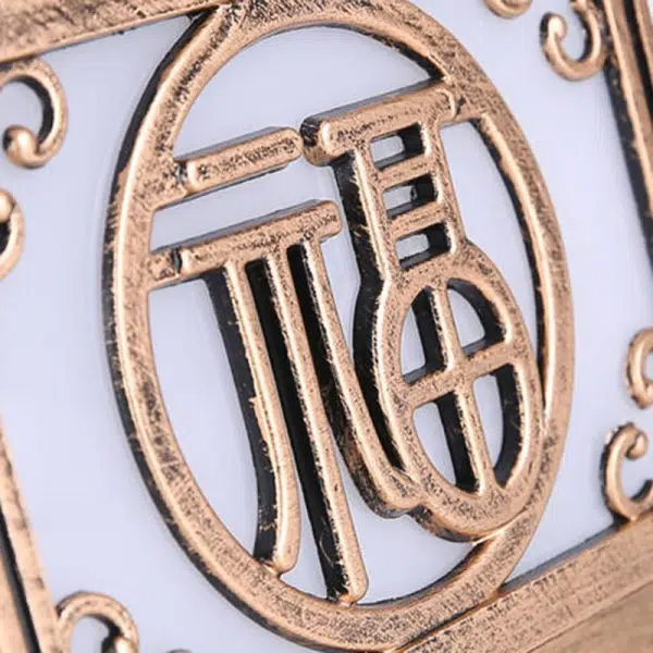 Traditional Chinese Solar Waterproof Quadrangle House Shape Aluminum LED Post Head Light Outdoor Light For Garden - Image 9