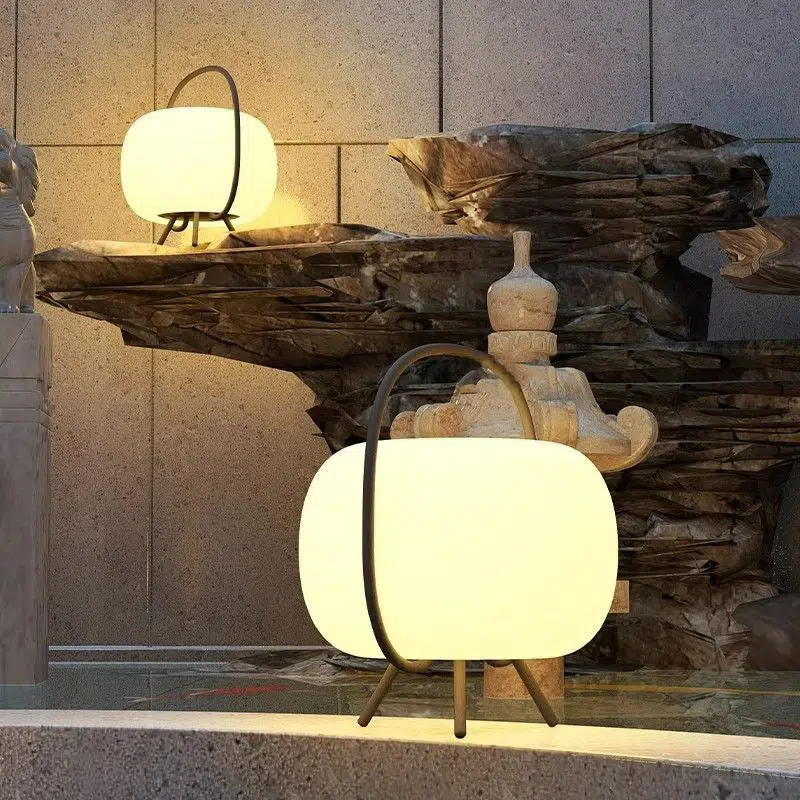 BS-Lighting-LC03022-10-254e4f67-cf28-4519-9639-786408620d5f.jpg Modern Minimalist Solar Waterproof Portable Oval PE Shade Iron LED Outdoor Light For Garden - Image 1