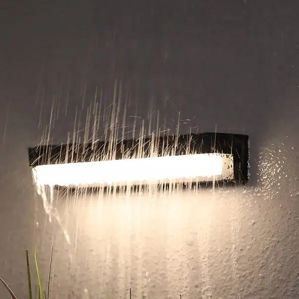 Modern Minimalist Solar Waterproof Sensor Rectangular ABS LED Wall Sconce Lamp For Outdoor Patio - Image 20