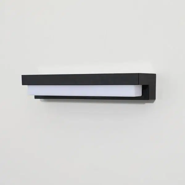 Modern Minimalist Solar Waterproof Sensor Rectangular ABS LED Wall Sconce Lamp For Outdoor Patio - Image 24