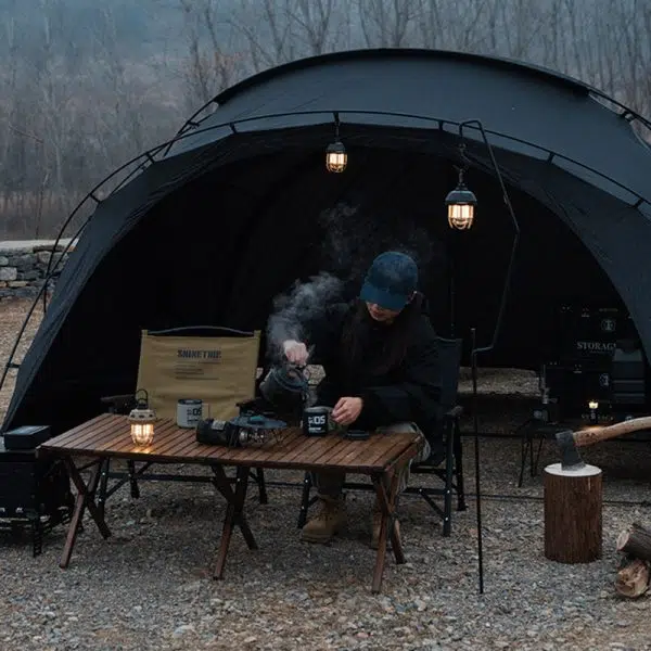 Contemporary Creative Round Nut Aluminum Carbon Steel ABS LED Outdoor Light For Garden - Image 12