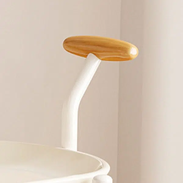 Contemporary Creative Oval Steel Plastic End Table 2-Tier For Living Room - Image 7