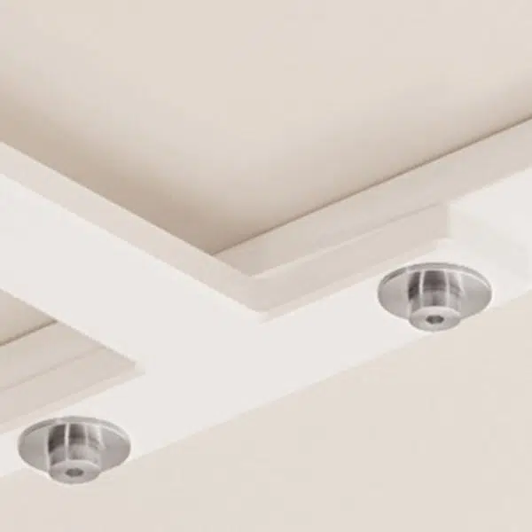 Contemporary Creative Oval Steel Plastic End Table 2-Tier For Living Room - Image 5