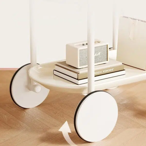 Contemporary Creative Oval Steel Plastic End Table 2-Tier For Living Room - Image 9