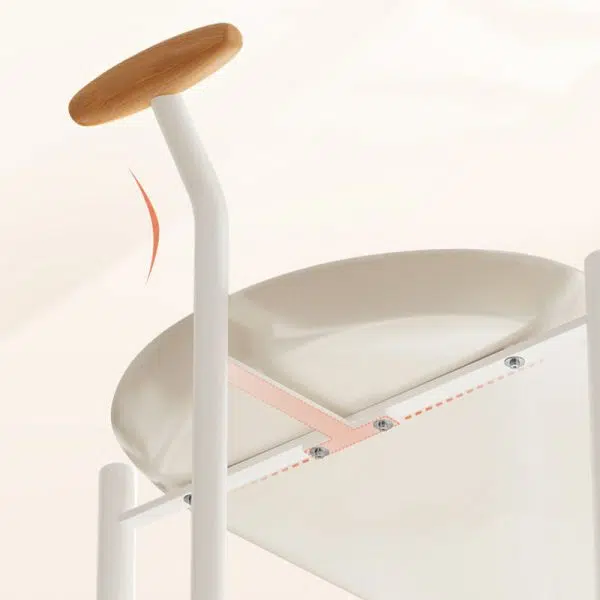 Contemporary Creative Oval Steel Plastic End Table 2-Tier For Living Room - Image 6