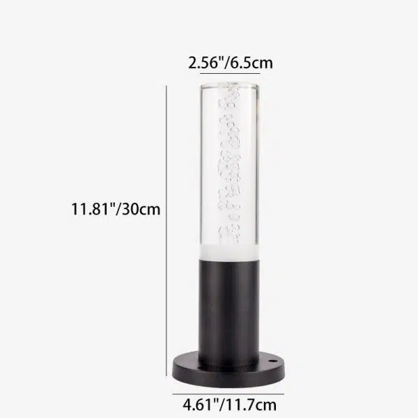 Modern Minimalist Cylinder Aluminum Acrylic LED Outdoor Landscape Light For Garden - Image 4