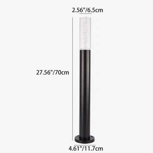 Modern Minimalist Cylinder Aluminum Acrylic LED Outdoor Landscape Light For Garden - Image 6