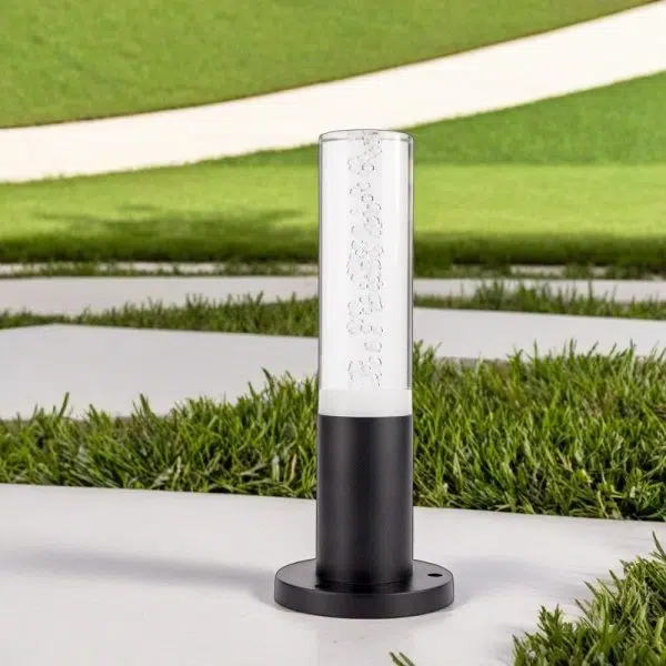 Modern Minimalist Cylinder Aluminum Acrylic LED Outdoor Landscape Light For Garden - Image 8