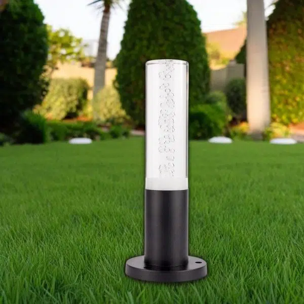 Modern Minimalist Cylinder Aluminum Acrylic LED Outdoor Landscape Light For Garden - Image 9