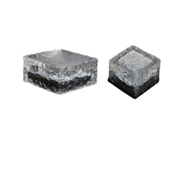 Modern Minimalist Solar Waterproof ABS Clear Glass Ice Cube Brick LED Outdoor Landscape Light For Garden - Image 17