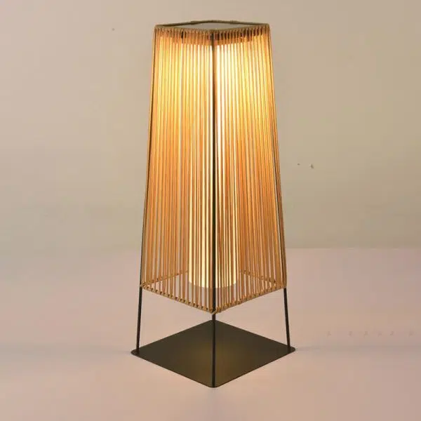 Modern Minimalist Solar Waterproof Prismatic Strip Stainless Steel Gum Rattan LED Landscape Light For Outdoor Patio - Image 11