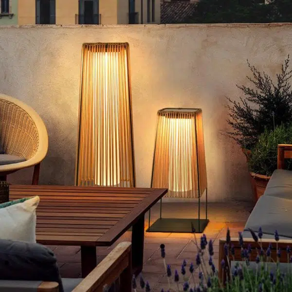 Modern Minimalist Solar Waterproof Prismatic Strip Stainless Steel Gum Rattan LED Landscape Light For Outdoor Patio - Image 13