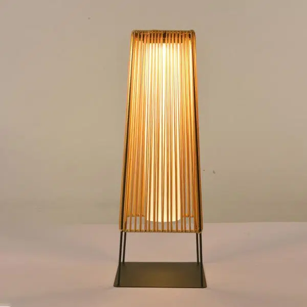 Modern Minimalist Solar Waterproof Prismatic Strip Stainless Steel Gum Rattan LED Landscape Light For Outdoor Patio - Image 10