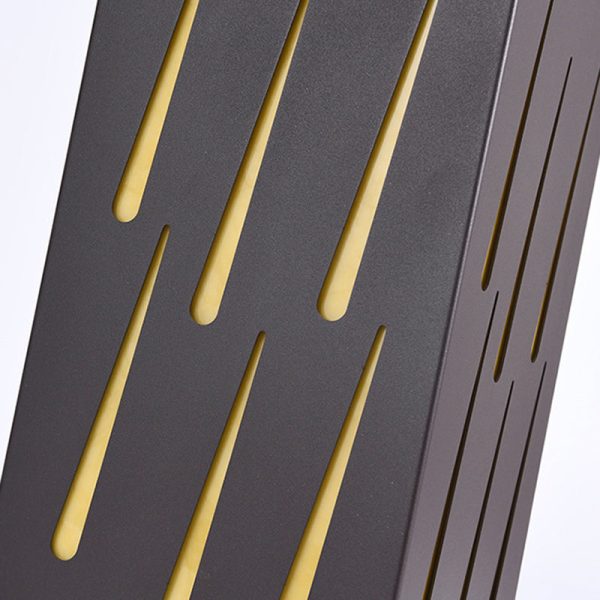 Contemporary Creative Waterproof Rectangle Meteor Stripes Galvanized Faux Dolomite 1-Light Lawn Landscape Lamp For Outdoor Patio - Image 8