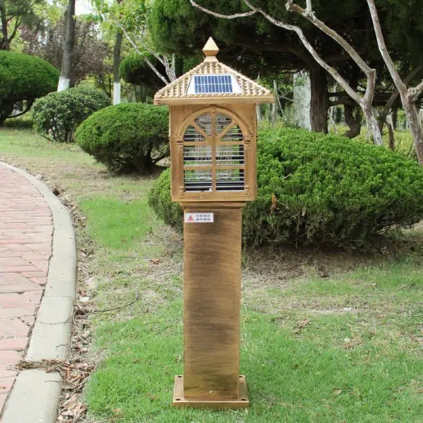 Traditional Chinese Solar Waterproof Rectangle Eaves Window Die-Cast Aluminum LED Lawn Landscape Light Mosquito Killer Lamp For Garden - Image 7