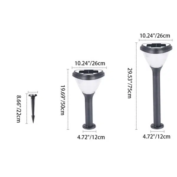 Modern Minimalist Solar Waterproof Cylinder Heart Aluminum PVC LED Ground Plug Lawn Landscape Lamp For Garden - Image 3