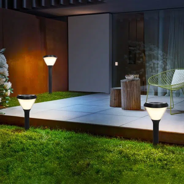 Modern Minimalist Solar Waterproof Cylinder Heart Aluminum PVC LED Ground Plug Lawn Landscape Lamp For Garden - Image 5