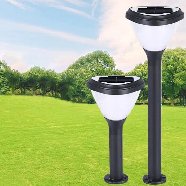 Modern Minimalist Solar Waterproof Cylinder Heart Aluminum PVC LED Ground Plug Lawn Landscape Lamp For Garden - Image 4