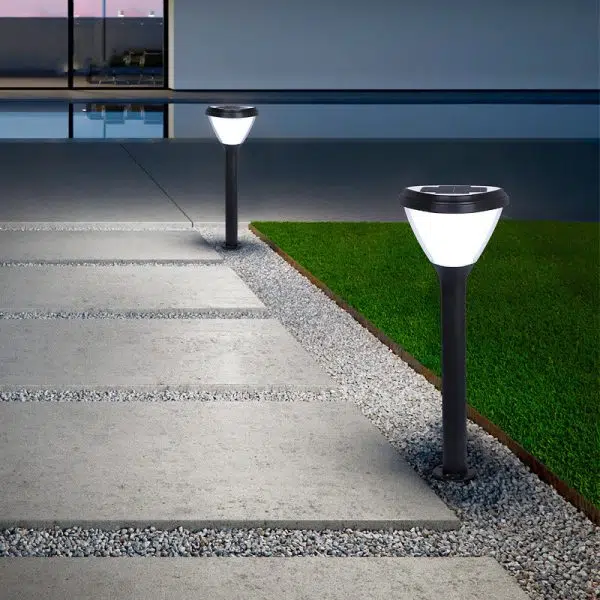 Modern Minimalist Solar Waterproof Cylinder Heart Aluminum PVC LED Ground Plug Lawn Landscape Lamp For Garden - Image 6