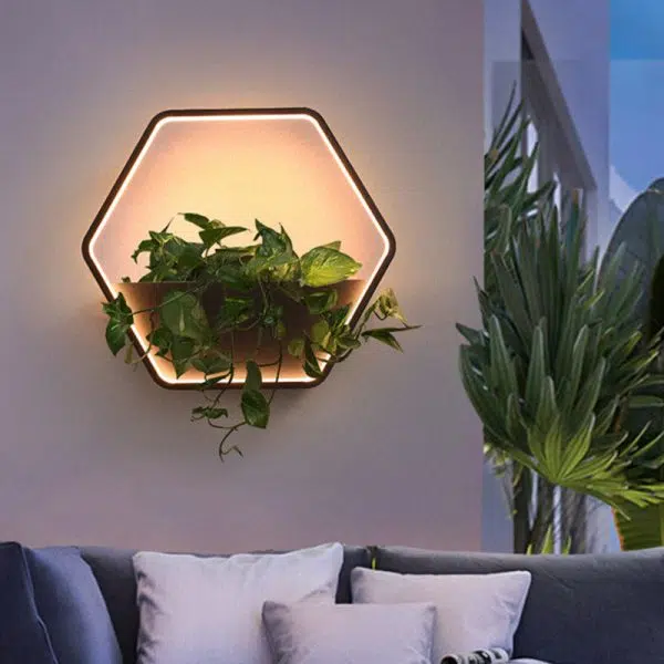 Contemporary Scandinavian Waterproof Round Hexagonal Semicircular Trapezoidal Stainless Steel Aluminum LED Outdoor Wall Sconce Lamp For Garden - Image 2