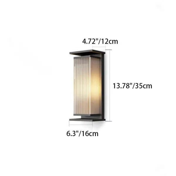 Modern Minimalist Solar Waterproof Rectangle Stripe Stainless Steel PC LED Outdoor Wall Sconce Lamp For Garden - Image 4