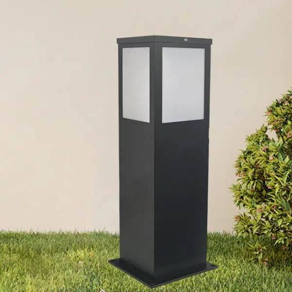 Modern Minimalist Solar Waterproof Rectangle Iron Acrylic 1-Light Outdoor Landscape Light For Garden - Image 2