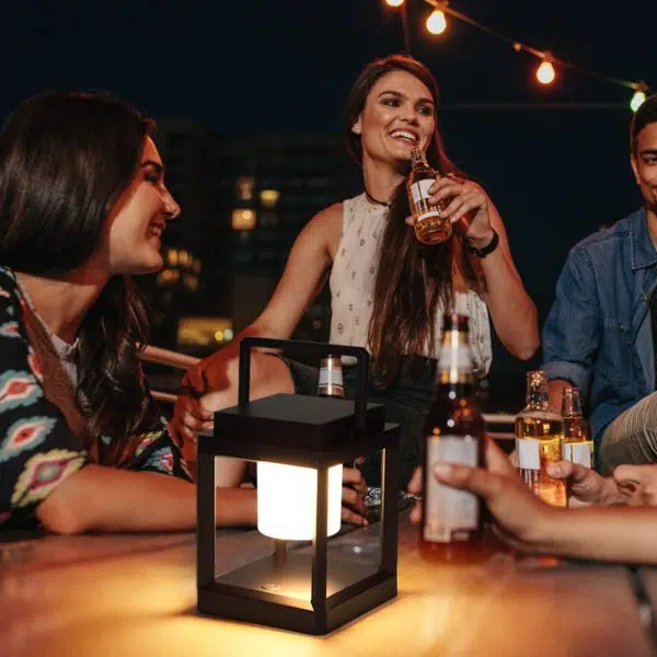 Modern Minimalist Solar Waterproof Square Cylinder Hollow ABS PC LED Outdoor Light For Camping - Image 8