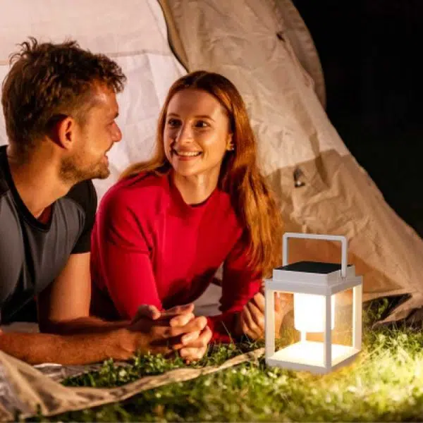 Modern Minimalist Solar Waterproof Square Cylinder Hollow ABS PC LED Outdoor Light For Camping - Image 9