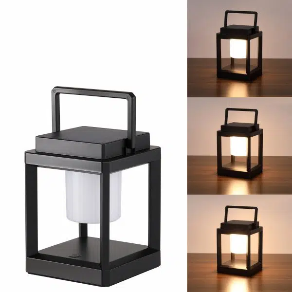Modern Minimalist Solar Waterproof Square Cylinder Hollow ABS PC LED Outdoor Light For Camping - Image 5