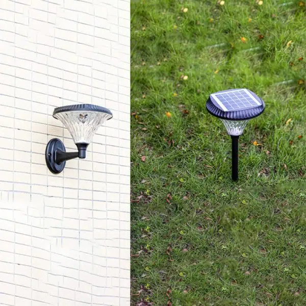 Modern Minimalist Solar Waterproof Diamond Round ABS PC LED Outdoor Light For Outdoor Patio - Image 14