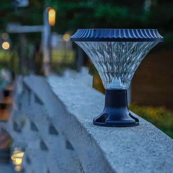 Modern Minimalist Solar Waterproof Diamond Round ABS PC LED Outdoor Light For Outdoor Patio - Image 17