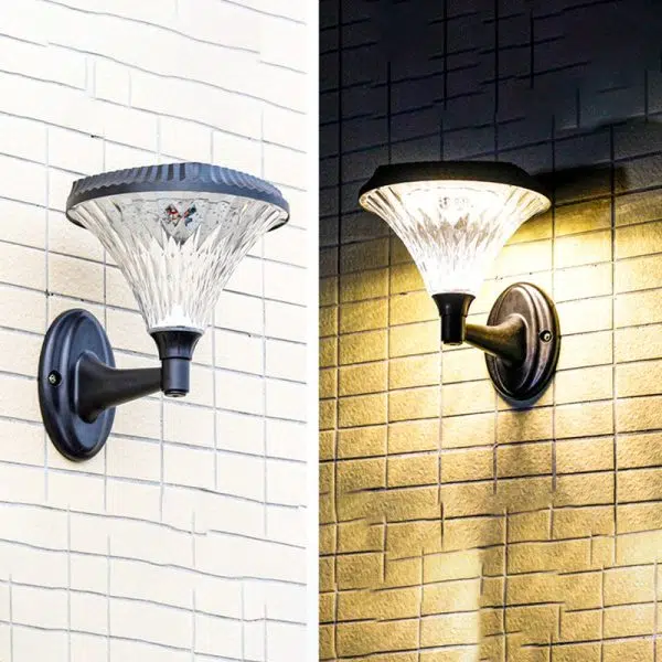 Modern Minimalist Solar Waterproof Diamond Round ABS PC LED Outdoor Light For Outdoor Patio - Image 13