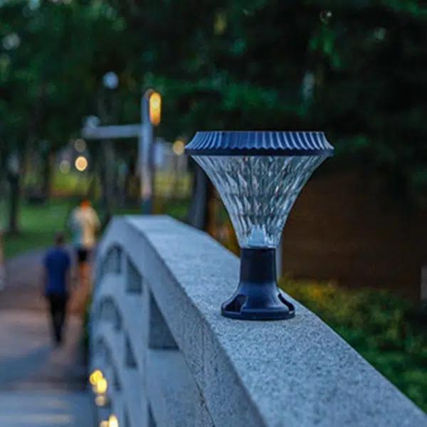 Modern Minimalist Solar Waterproof Diamond Round ABS PC LED Outdoor Light For Outdoor Patio - Image 18