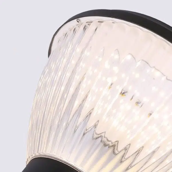 Contemporary Industrial Solar Aluminum PC Round 1-Light Outdoor Post Light For Garden - Image 6