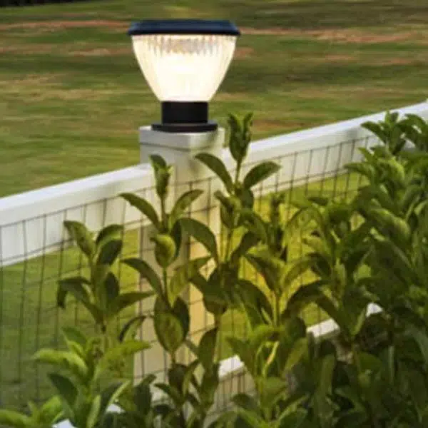Contemporary Industrial Solar Aluminum PC Round 1-Light Outdoor Post Light For Garden - Image 16