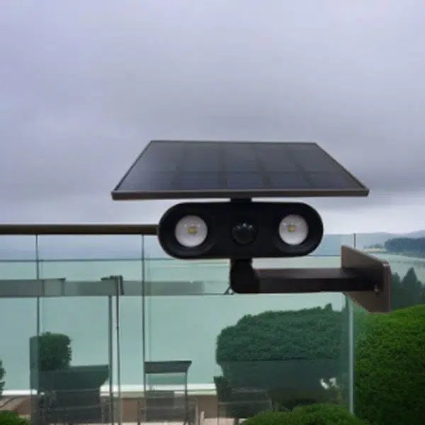 Contemporary Industrial Aluminum ABS Human Body Induction LED Solar Outdoor Wall Sconce Lamp For Garden - Image 12