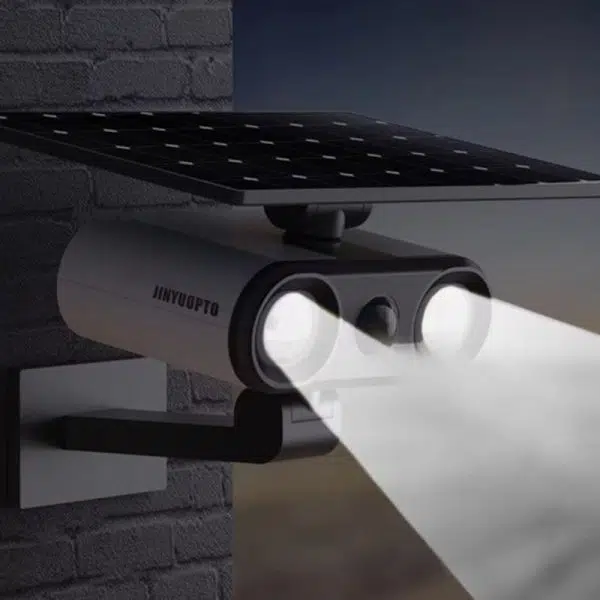 Contemporary Industrial Aluminum ABS Human Body Induction LED Solar Outdoor Wall Sconce Lamp For Garden - Image 8