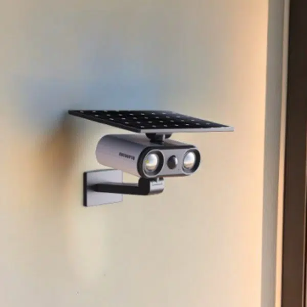 Contemporary Industrial Aluminum ABS Human Body Induction LED Solar Outdoor Wall Sconce Lamp For Garden - Image 14