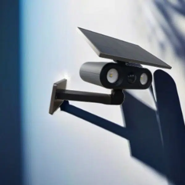 Contemporary Industrial Aluminum ABS Human Body Induction LED Solar Outdoor Wall Sconce Lamp For Garden - Image 3