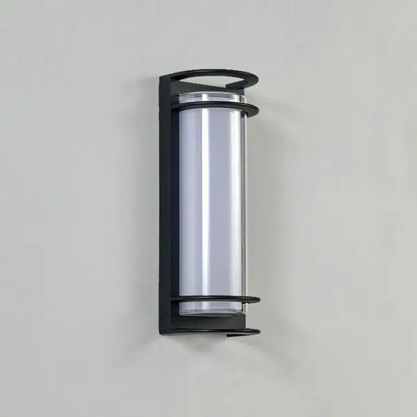 Contemporary Industrial Aluminum Acrylic Cylinder LED Waterproof Wall Sconce Lamp For Outdoor Patio - Image 16