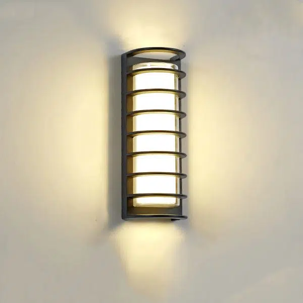 Contemporary Industrial Aluminum Acrylic Cylinder LED Waterproof Wall Sconce Lamp For Outdoor Patio - Image 15