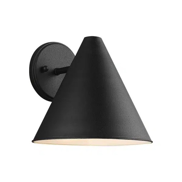 Contemporary Industrial Iron Geometric Cone 1-Light Outdoor Waterproof Wall Sconce Lamp For Outdoor Patio - Image 10