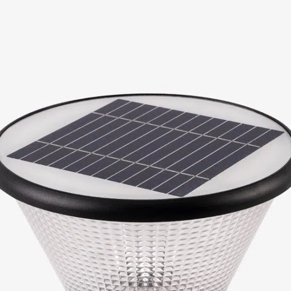 Contemporary Industrial Aluminum Acrylic Round Waterproof LED Outdoor Post Light For Garden - Image 6